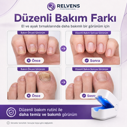 RELVENS Işık Destekli Tırnak Bakım Cihazı