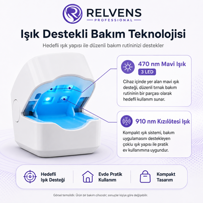RELVENS Işık Destekli Tırnak Bakım Cihazı