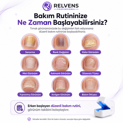 RELVENS Işık Destekli Tırnak Bakım Cihazı
